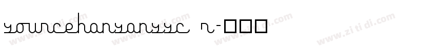 sourcehansanssc r字体转换